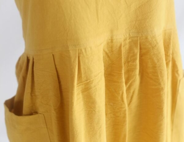 No-tie Crossback Pleated Apron