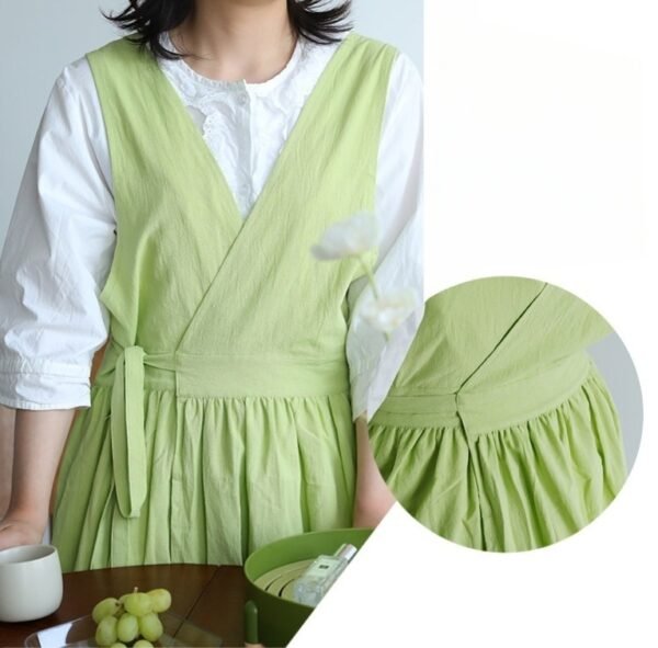 Reversible Cotton Cross-Back Apron