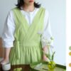 Reversible Cotton Cross-Back Apron