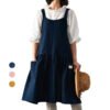 Japanese-style Cotton Pleated Apron For Women