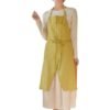 Cotton Slit-Front Crossback Apron For Women
