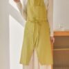Cotton Slit-Front Crossback Apron For Women