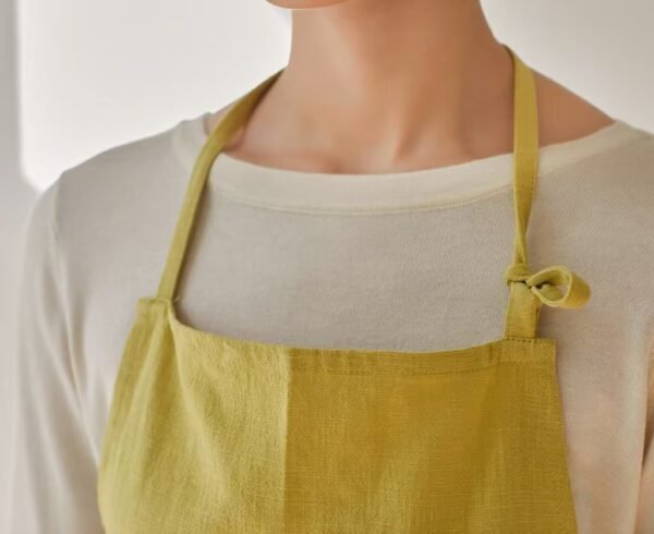 Cotton Slit-Front Crossback Apron For Women