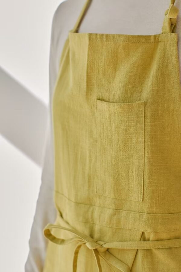 Cotton Slit-Front Crossback Apron For Women