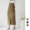 Adjustable Back Strap Apron With Pockets For Women