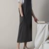 Adjustable Back Strap Apron With Pockets For Women