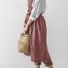 Japanese Cross Back Pinafore Linen Apron
