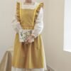 Women Ruffle Wrap Cotton Apron