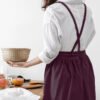 Japanese Cross Back Pinafore Linen Apron