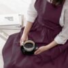 Japanese Cross Back Pinafore Linen Apron