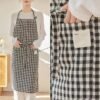 Classic Gingham Cotton Apron