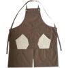 Modern Polygonal Color Block Pockets Canvas Apron