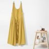 Minimalist Cotton Pleated Apron With Wide Straps