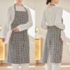 Classic Gingham Cotton Apron
