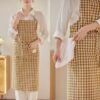 Classic Gingham Cotton Apron
