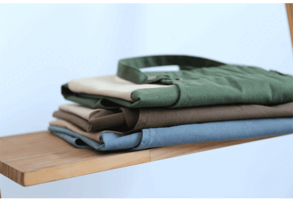 Modern Polygonal Color Block Pockets Canvas Apron