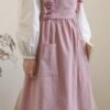 Women Ruffle Wrap Cotton Apron