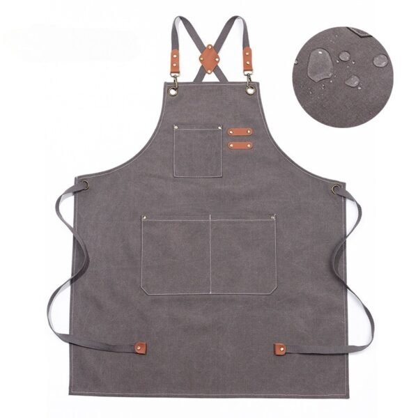 Waterproof Canvas Cross-Back Apron