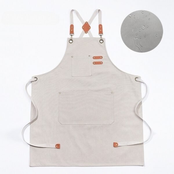 Waterproof Canvas Cross-Back Apron