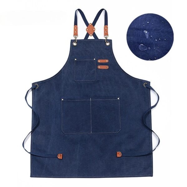 Waterproof Canvas Cross-Back Apron