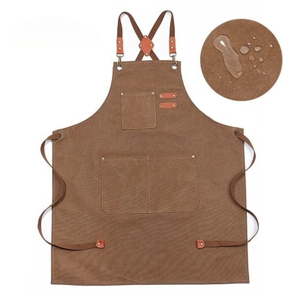 Waterproof Canvas Cross-Back Apron