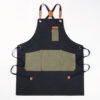 Canvas Crossback Artisan Apron With Contrast Pockets
