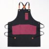 Canvas Crossback Artisan Apron With Contrast Pockets