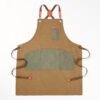 Canvas Crossback Artisan Apron With Contrast Pockets