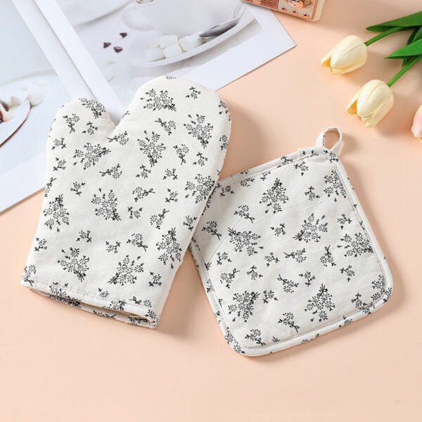 Floral Oven Mitts & Pan Mats Set