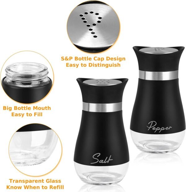 Salt and Pepper Seasoning Shakers Set