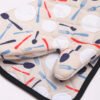 Colorful Kitchen Utensils Printed Oven Mitts and Pan Mats Set