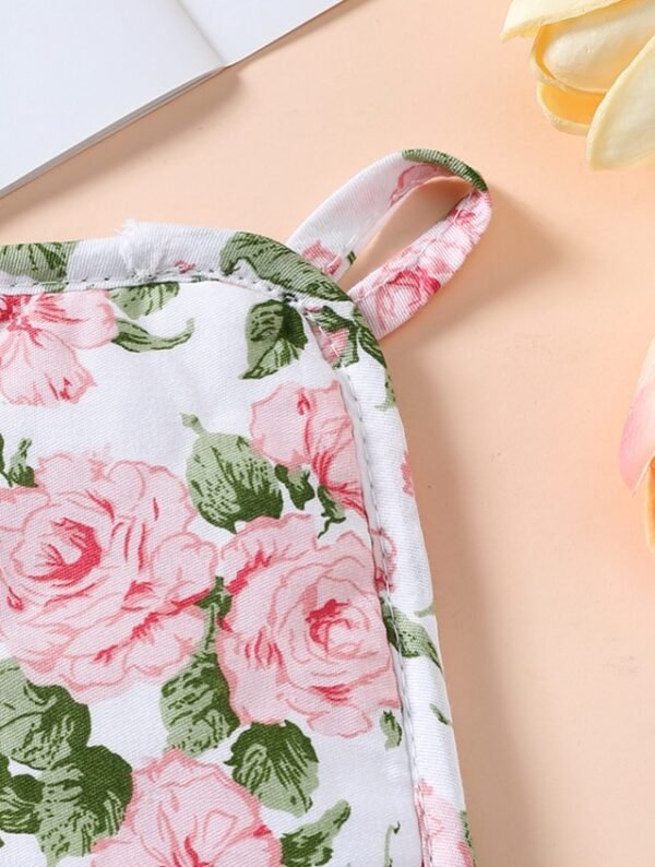 Floral Oven Mitts & Pan Mats Set